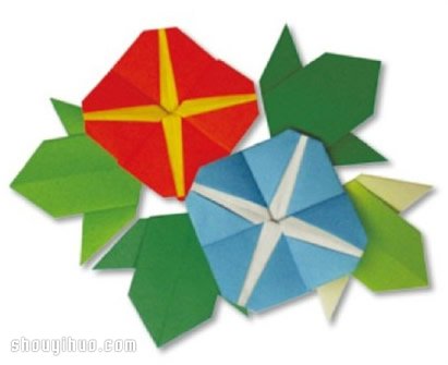 折紙牽?；ǖ恼鄯?手工折紙喇叭花折法圖解 -  rpnrmr.com
