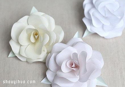 簡(jiǎn)單折紙漂亮玫瑰花的折法步驟圖解教程 -  rpnrmr.com