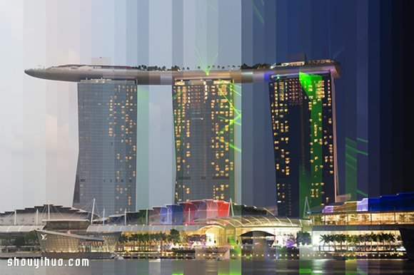 創(chuàng)意攝影:切割出名勝景點(diǎn)建筑物的白天黑夜 -  rpnrmr.com