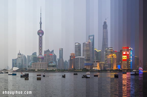 創(chuàng)意攝影:切割出名勝景點(diǎn)建筑物的白天黑夜 -  rpnrmr.com
