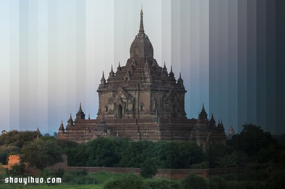 創(chuàng)意攝影:切割出名勝景點(diǎn)建筑物的白天黑夜 -  rpnrmr.com