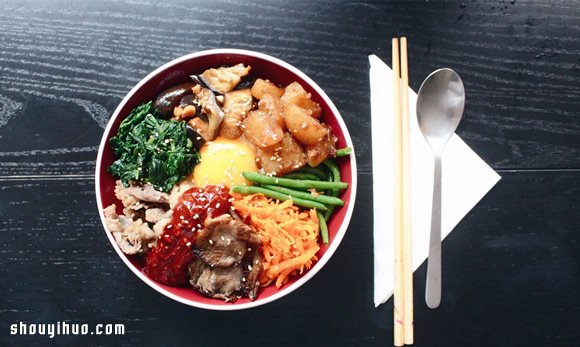 韓式拌飯的做法 重點(diǎn)在辣醬和荷包蛋！ -  rpnrmr.com