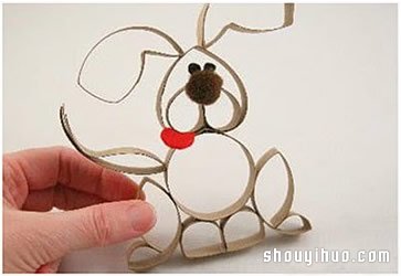衛(wèi)生紙卷紙筒芯手工制作可愛兔子玩偶的方法 -  rpnrmr.com