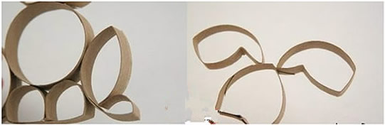 衛(wèi)生紙卷紙筒芯手工制作可愛兔子玩偶的方法 -  rpnrmr.com
