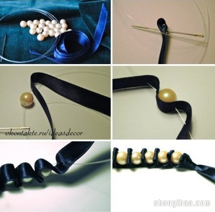 容易學(xué)的綢帶串珠手串手鏈DIY制作圖解教程 -  rpnrmr.com