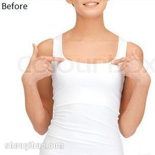 普通女式內(nèi)搭背心手工改造DIY火辣性感背心 -  rpnrmr.com