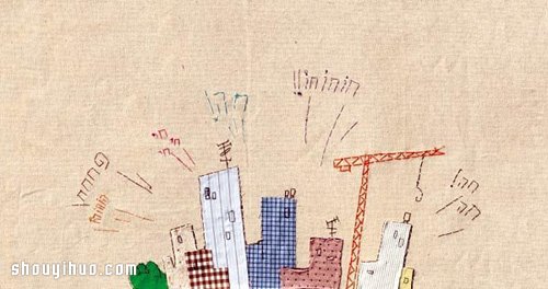 Lena Guberman 趣味十足的拼布畫作品 -  rpnrmr.com