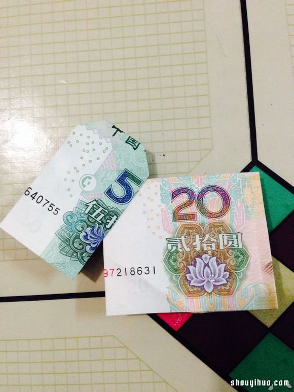 紙幣折紙520(我愛你)表白愛心的折法圖解 -  rpnrmr.com