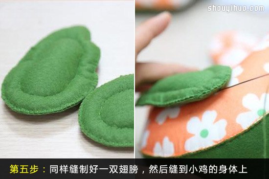 可愛的公雞布藝玩具DIY手工制作圖解教程 -  rpnrmr.com