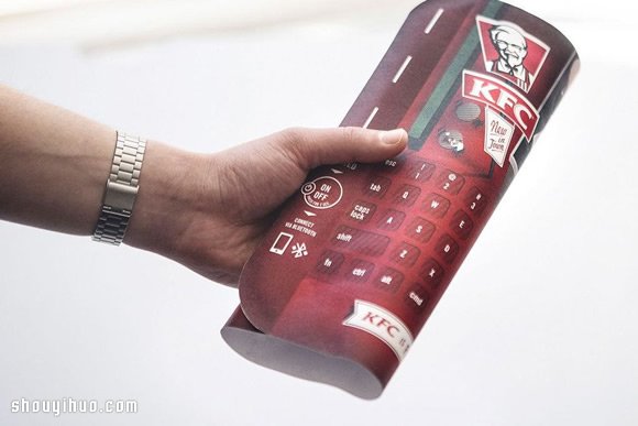 肯德基為手機(jī)族推出的藍(lán)牙鍵盤餐墊！ -  rpnrmr.com