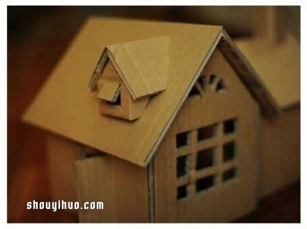 廢棄紙箱制作的房屋模型 想住到里面去么？ -  rpnrmr.com