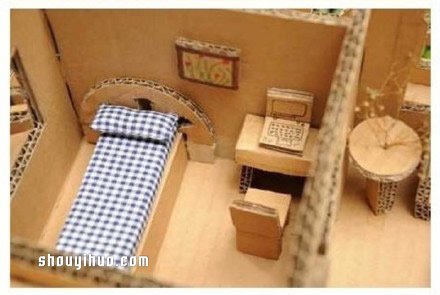廢棄紙箱制作的房屋模型 想住到里面去么？ -  rpnrmr.com