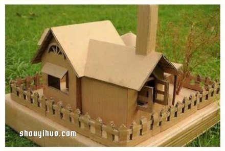 廢棄紙箱制作的房屋模型 想住到里面去么？ -  rpnrmr.com