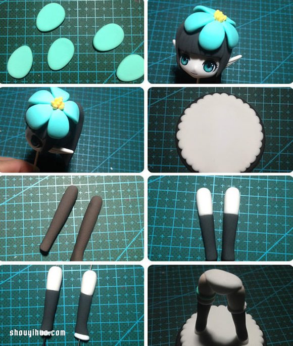 女弓箭手超輕粘土DIY手工制作圖解教程 -  rpnrmr.com