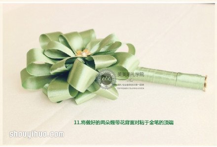 森系花朵簽到筆DIY手工制作圖解教程 -  rpnrmr.com