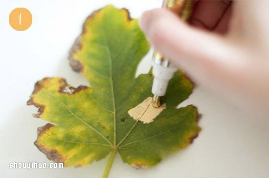 漂亮的樹葉小飾品手工DIY制作圖解教程 -  rpnrmr.com