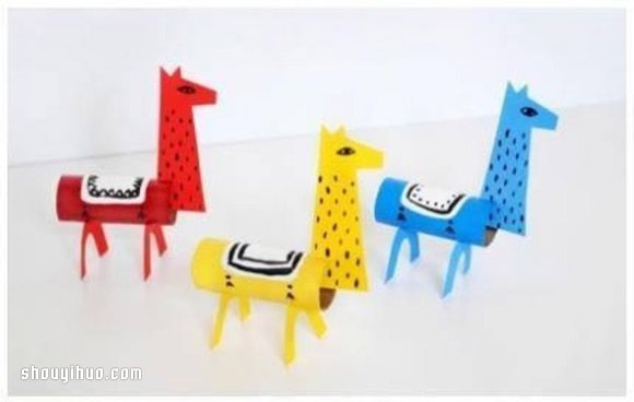 兒童玩具駱駝馬手工制作 用衛(wèi)生紙卷筒卡紙 -  rpnrmr.com