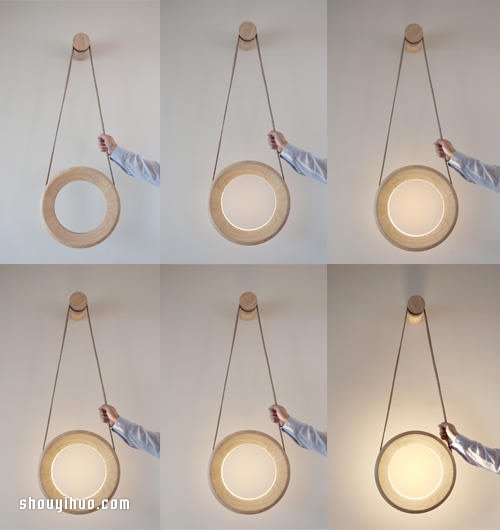 像扯鈴般輕柔滾動 動態(tài)燈具設(shè)計Halo Lamp -  rpnrmr.com