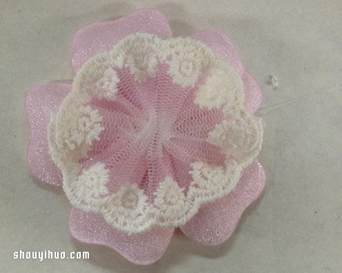 可愛小清新蕾絲花發(fā)夾DIY手工制作圖解教程 -  rpnrmr.com