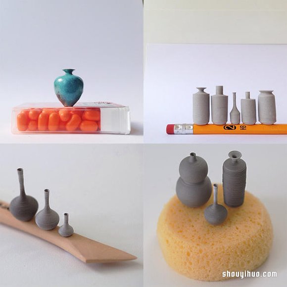 Jon Almeda的袖珍陶藝創(chuàng)作 迷你拇指手拉胚 -  rpnrmr.com