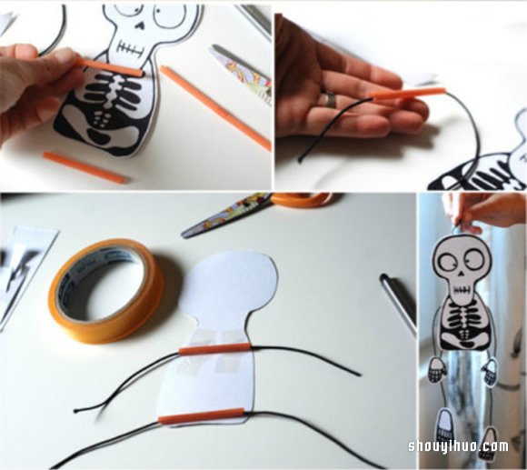 幼兒玩具：好玩骷髏小人掛件手工制作方法 -  rpnrmr.com
