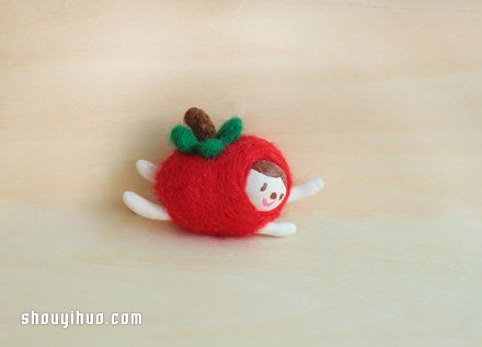 可愛羊毛氈蔬菜小人作品圖片欣賞 -  rpnrmr.com