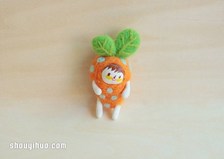 可愛羊毛氈蔬菜小人作品圖片欣賞 -  rpnrmr.com