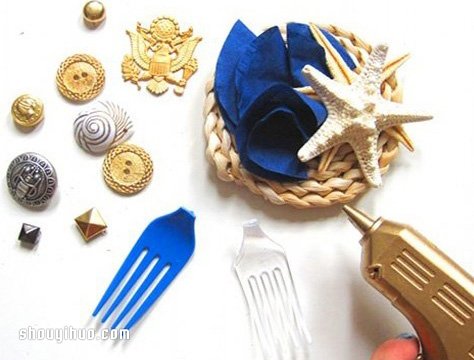 海洋風胸花DIY手工制作圖解教程 -  rpnrmr.com