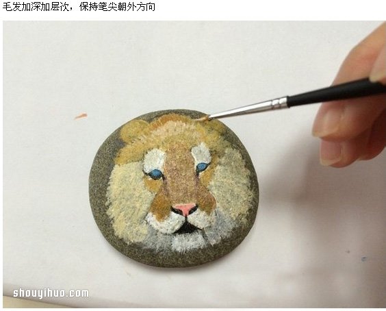 石頭畫老虎的畫法詳細(xì)步驟圖解教程 -  rpnrmr.com