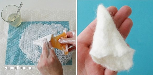 羊毛氈手工DIY制作漂亮燈飾燈罩的方法 -  rpnrmr.com