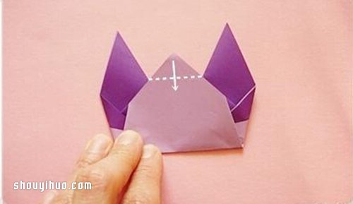 折紙貓咪手偶的方法 貓咪手偶制作方法圖解 -  rpnrmr.com