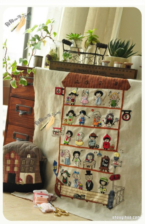 打扮各異的精致刺繡小女生手工DIY制作圖解 -  rpnrmr.com