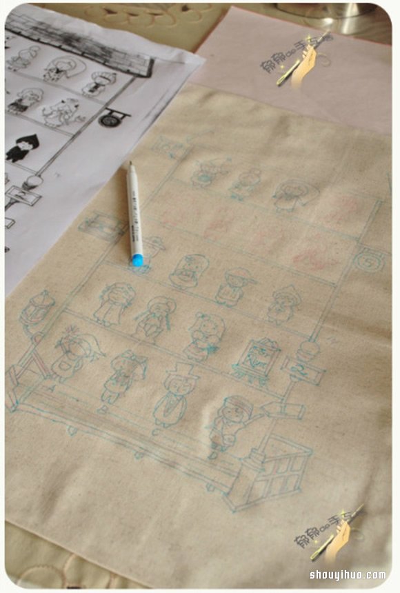 打扮各異的精致刺繡小女生手工DIY制作圖解 -  rpnrmr.com