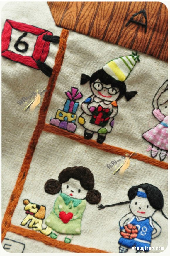 打扮各異的精致刺繡小女生手工DIY制作圖解 -  rpnrmr.com