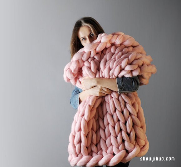 Anna Mo 用美麗諾羊毛DIY超粗針織棉被 -  rpnrmr.com