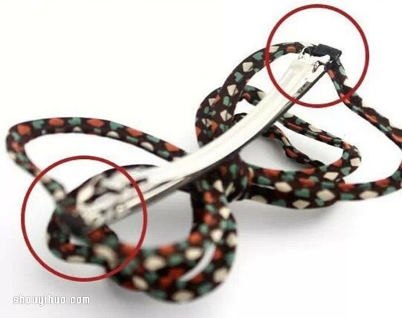 布藝蝴蝶結(jié)發(fā)卡的制作方法圖解 -  rpnrmr.com
