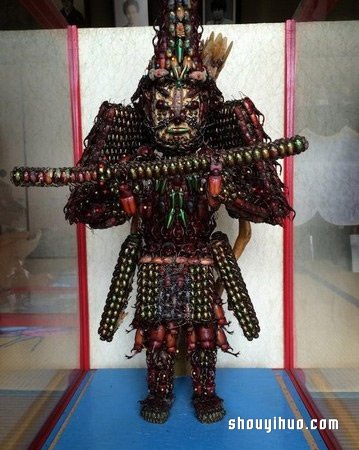 慎入！用昆蟲(chóng)尸體制作武士盔甲和千手觀音 -  rpnrmr.com