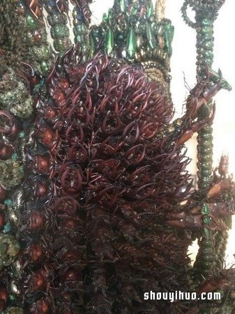 慎入！用昆蟲(chóng)尸體制作武士盔甲和千手觀音 -  rpnrmr.com