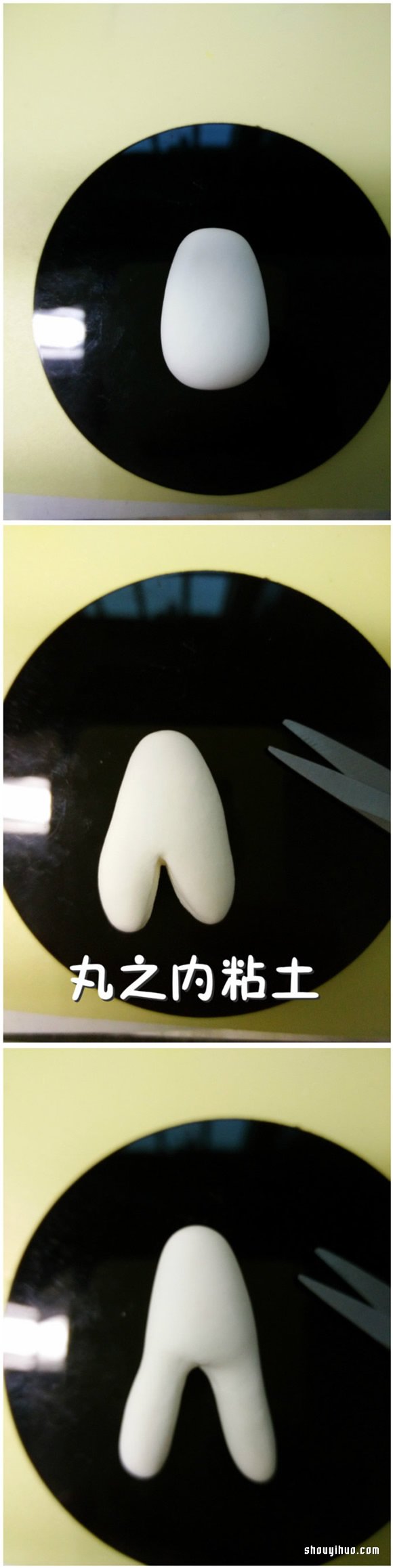 可愛(ài)女生丸之內(nèi)粘土手工制作圖解教程 -  rpnrmr.com