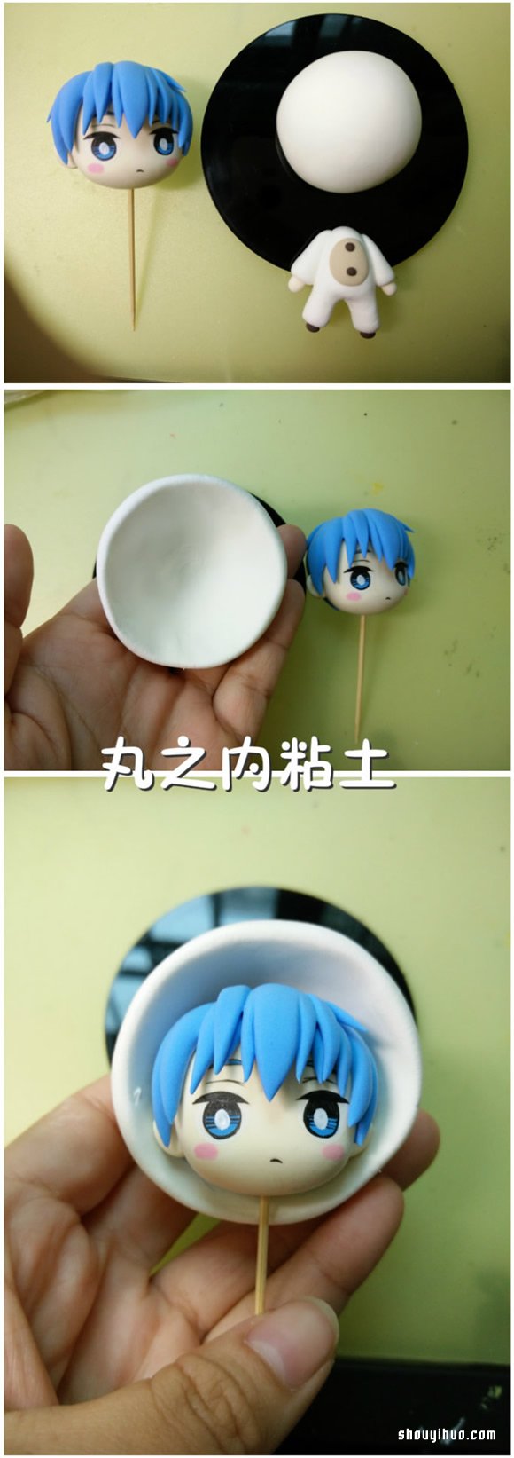 可愛(ài)女生丸之內(nèi)粘土手工制作圖解教程 -  rpnrmr.com