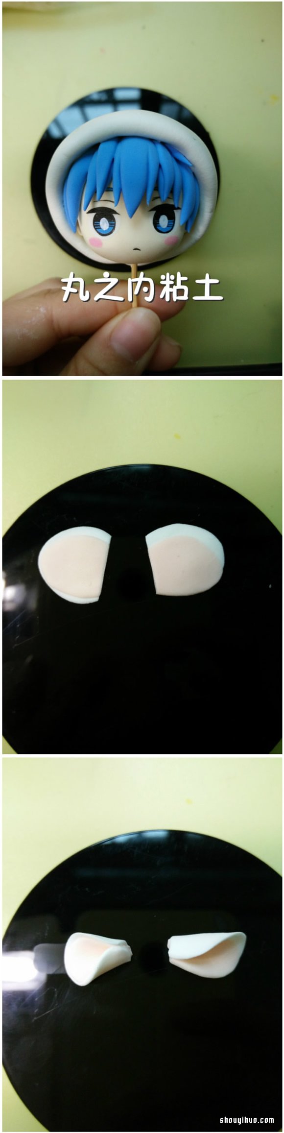 可愛(ài)女生丸之內(nèi)粘土手工制作圖解教程 -  rpnrmr.com