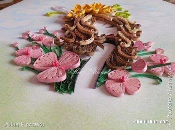 一組可愛女生衍紙畫作品欣賞 -  rpnrmr.com