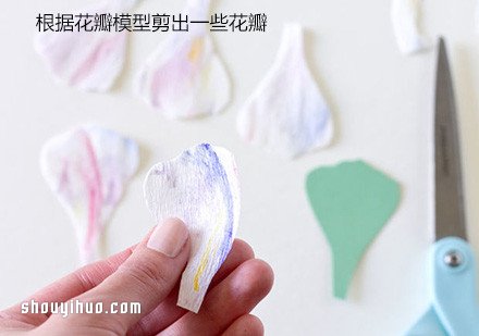 漂亮的皺紋紙手工花包裝盒裝飾DIY制作圖解 -  rpnrmr.com