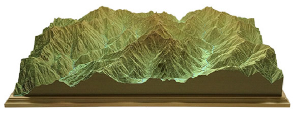 依照等高線層層堆疊 手工富士山紙模型 -  rpnrmr.com