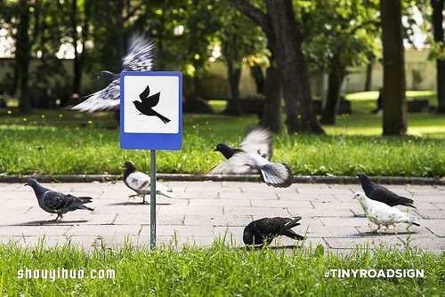 立陶宛為了動物居民打造的溫暖迷你路標(biāo) -  rpnrmr.com