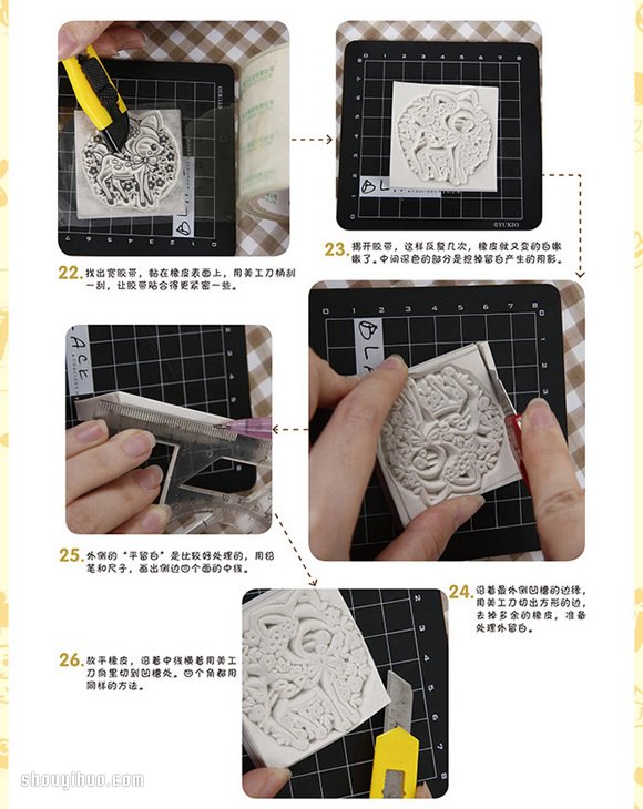 梅花鹿圖案橡皮圖章的制作方法帶詳細(xì)步驟 -  rpnrmr.com