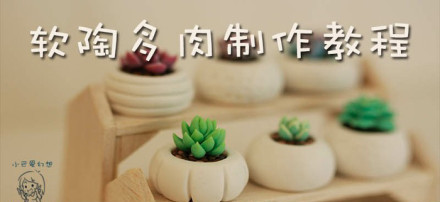 軟陶多肉植物盆栽DIY手工制作圖解教程 -  rpnrmr.com