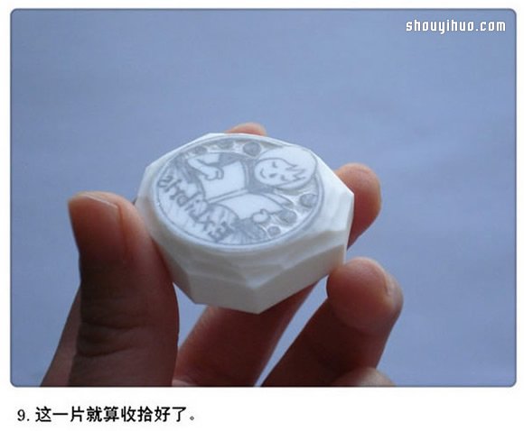小女孩圖案橡皮章藏書票DIY手工制作圖解 -  rpnrmr.com