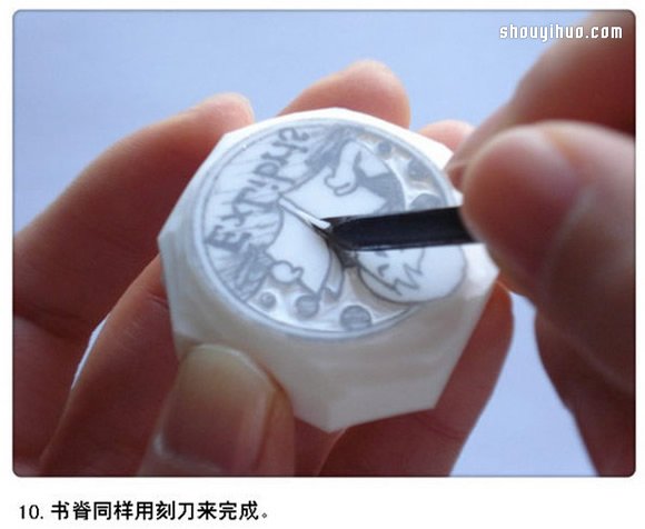 小女孩圖案橡皮章藏書票DIY手工制作圖解 -  rpnrmr.com