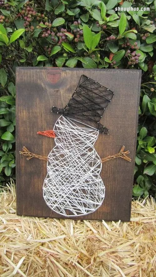 String Art藝術(shù) 利用釘子和線DIY裝飾畫 -  rpnrmr.com